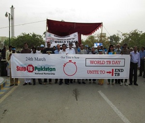 A picture of the participants of Walk-a-Cause at Ojha Institute of Chest Diseases, DUHS, Karachi-Pakistan.