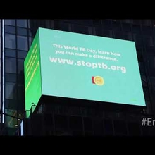 Embedded thumbnail for TB on Times Square for World TB Day 2022